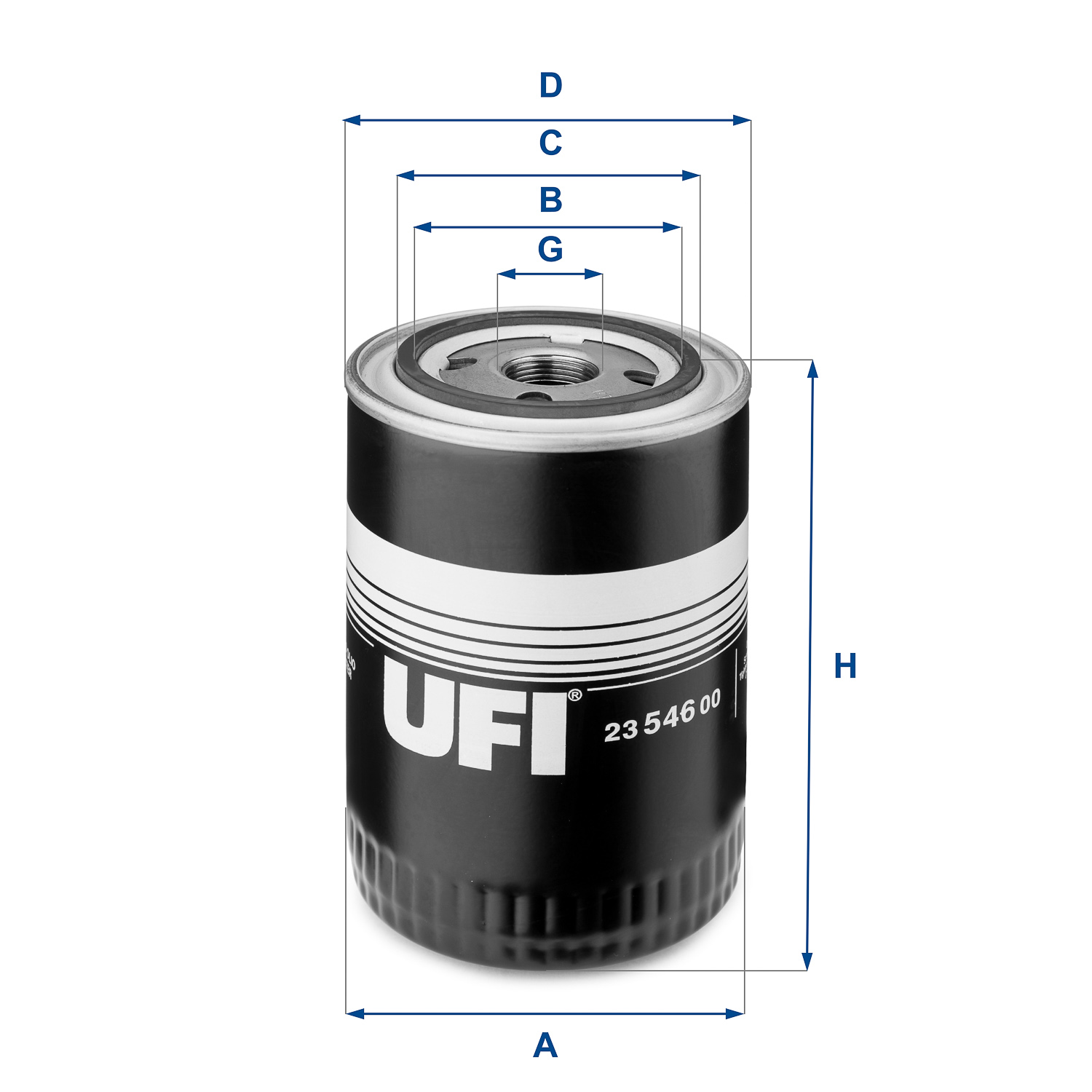 UFI Filters SPIN-ON OIL FILTER 23.546.00 UFI Filters SPIN-ON OIL FILTER 23.546.00