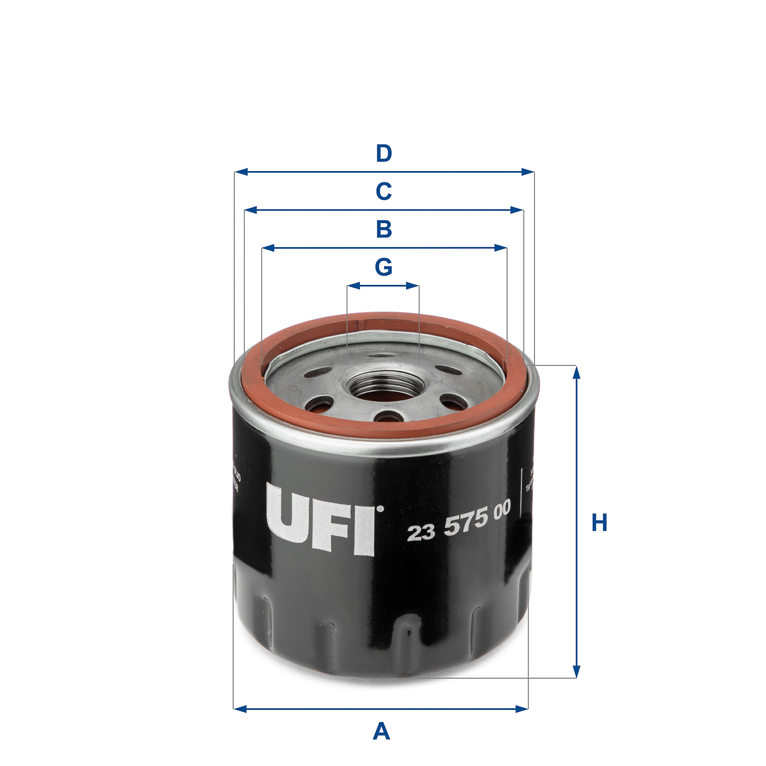 UFI 23.575.00 cross SCT-SM 836 (W712/95) Масляный фильтр