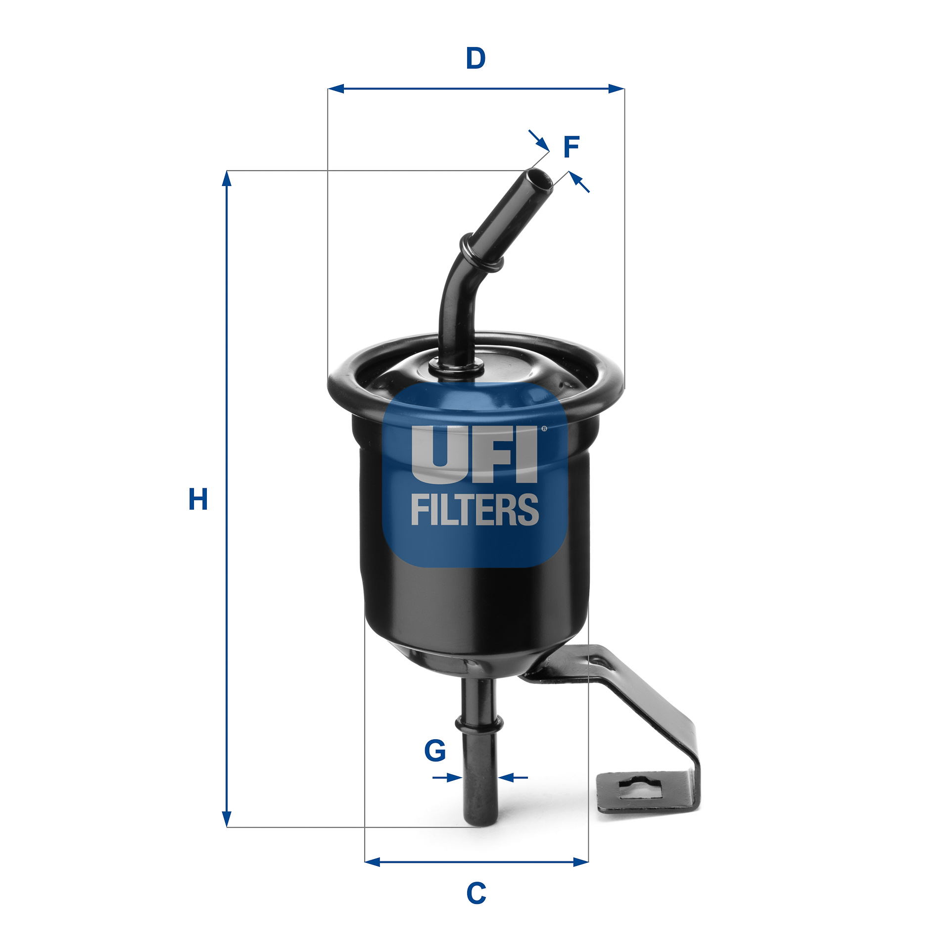 UFI Filters INJECTION GASOLINE FILTER 31.A16.00