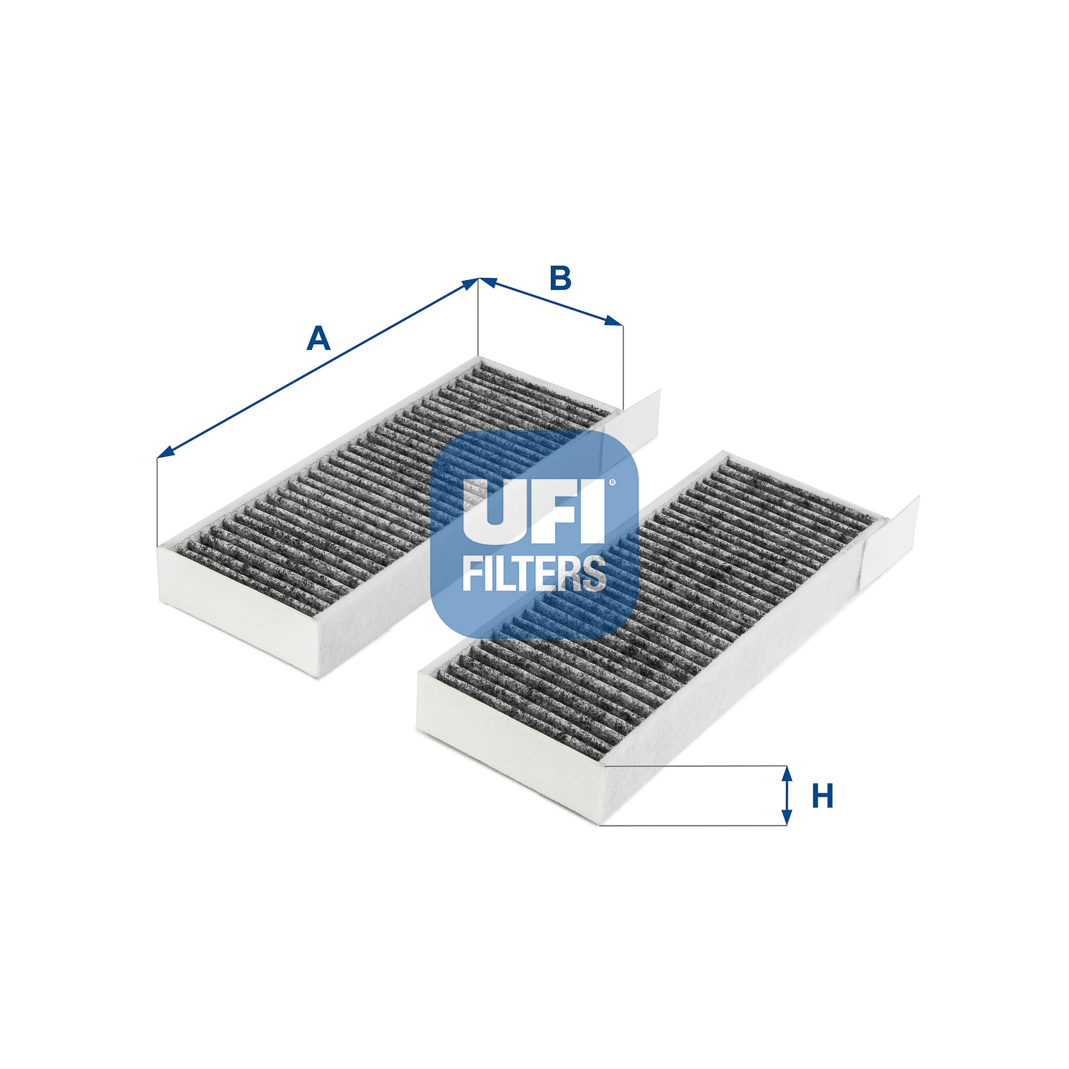 UFI Innenraumluftfilter 53.024.00 – Kompatibel Mit FIAT & Anderen Marken, Maße 310x140x17 Mm
