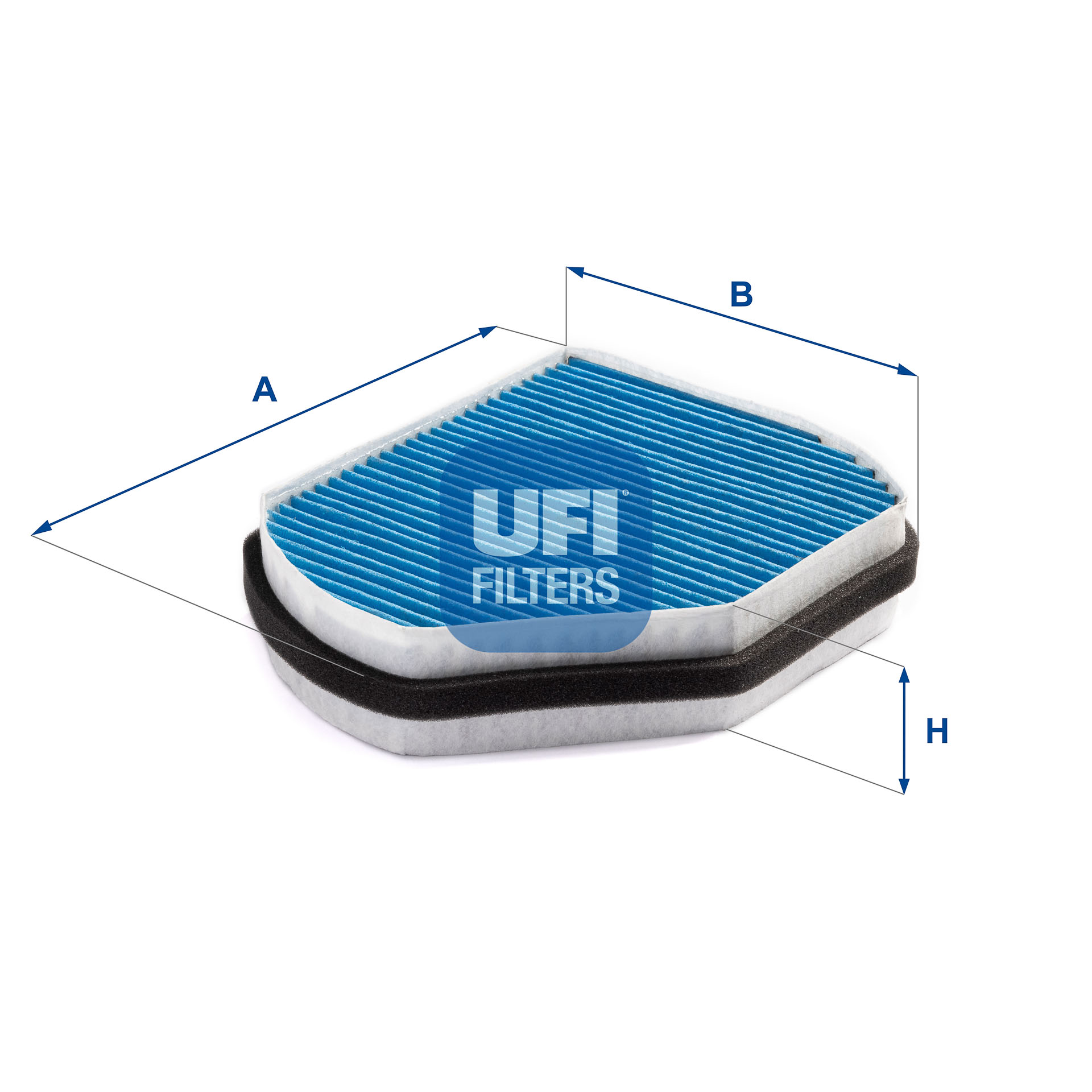 UFI Filters Innenraumluftfilter 53.087.00 – Für Frische Luft Im Auto, Filtert Pollen & Staub